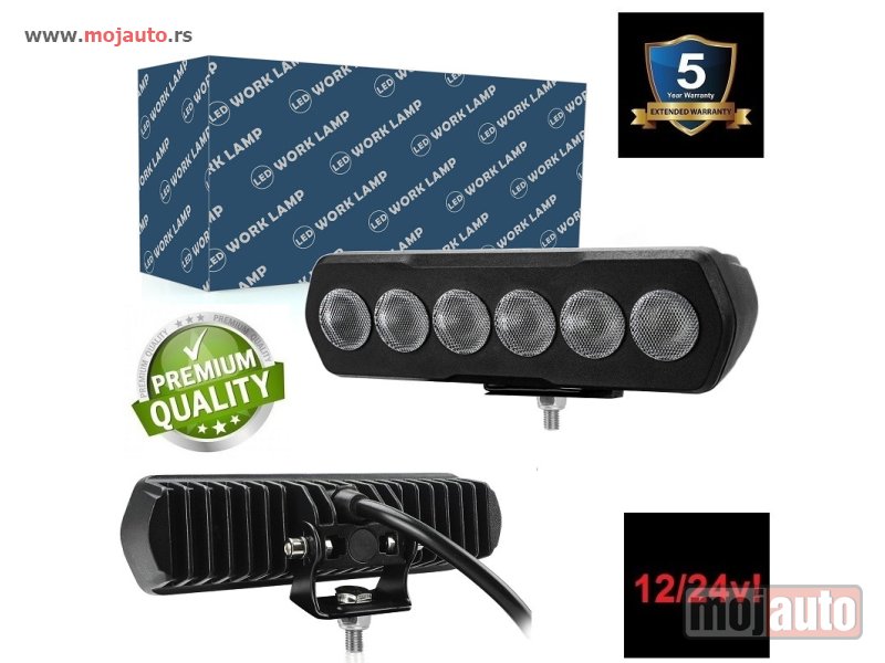 Glavna slika -  LED reflektor radno svetlo 16x4.5cm 25w - MojAuto