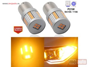 Glavna slika -  LED sijalice p21w/ba15s/1156 - 34*3030smd - narandzaste  . - MojAuto