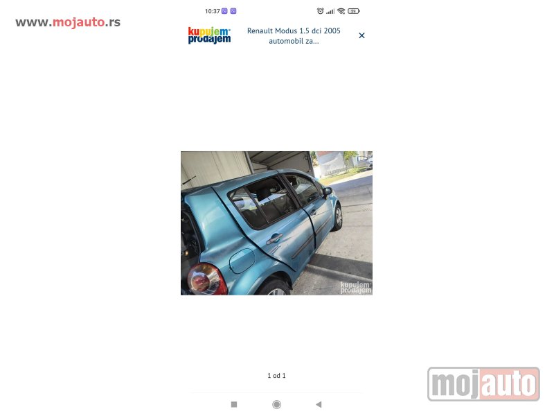 Glavna slika -  Renault Modus 1.5 dci  2005 razni delovi - MojAuto
