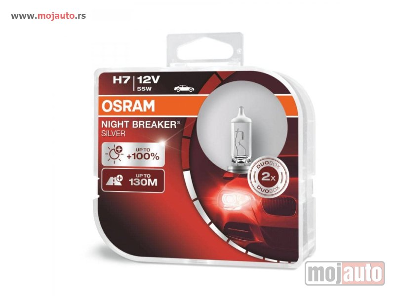 Glavna slika -  H7 Osram Nightbreaker silver +100% pojačane - MojAuto