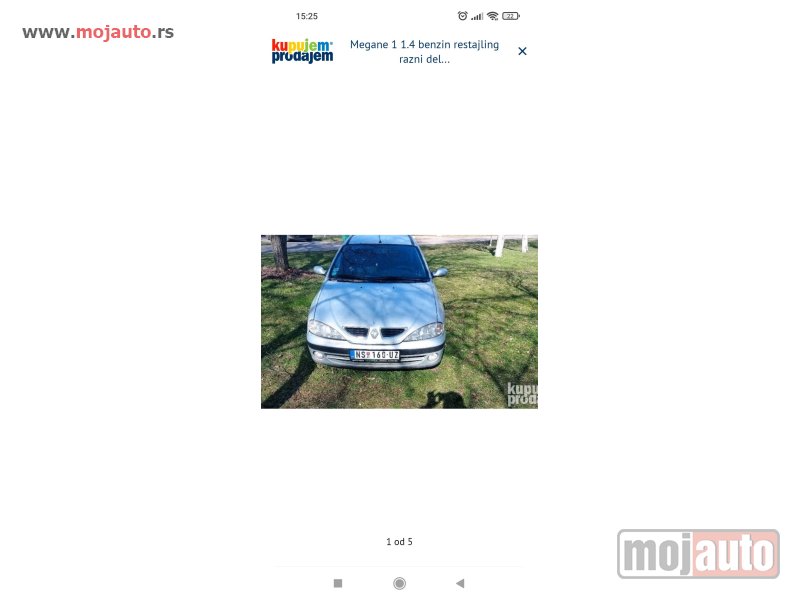 Glavna slika -  Megane 1 1.4 benzin 16 v razni delovi - MojAuto