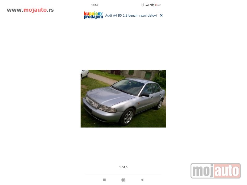 Glavna slika -  Audi A4 B5 1.8 benzin razni delovi - MojAuto