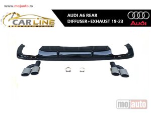 NOVI: delovi  AUDI A6 ZADNJI DIFUZOR SA AUSPUHOM 19-23