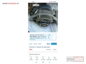 Glavna slika -  Corsa B 1.2 benzin 8 v alternator - MojAuto