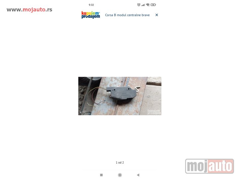 Glavna slika -  Corsa B modul centralne brave - MojAuto