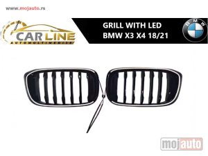 NOVI: delovi  BMW X4 G02 X3 G01 PREDNJI GRILL LED 18-21