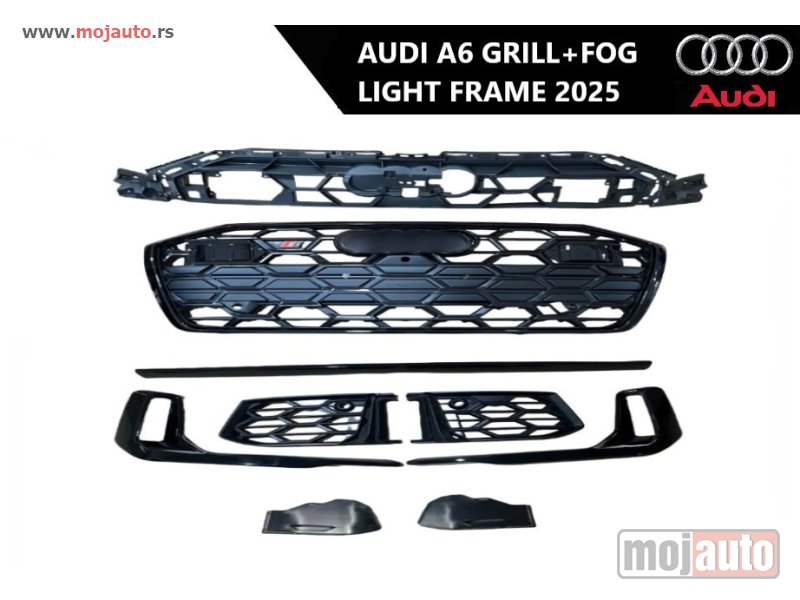 Glavna slika -  Audi A6 prednji grill sa maskom za maglenke - MojAuto