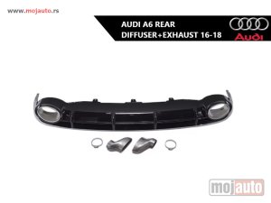 NOVI: delovi  Audi A6 zadnji difuzor sa auspuhom 16-18
