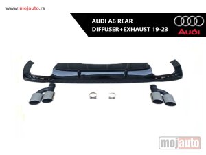NOVI: delovi  Audi A6 zadnji difuzor sa auspuhom 19-23