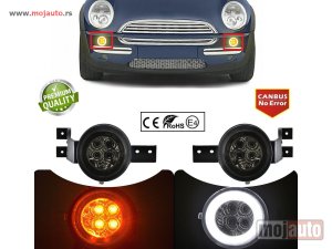 Glavna slika -  Mini R50,R52,R53 Led prednji migavac i dnevno svetlo Drl tipski mini smoke lens - MojAuto