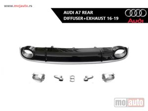 Glavna slika -  Audi A7 zadnji difuzor sa auspuhom  16-19 - MojAuto