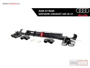 Glavna slika -  Audi A7 zadnji difuzor sa auspuhom LED 20-21 - MojAuto