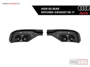 Glavna slika -  Audi Q5 zadnji difuzor sa auspuhom 08-17 - MojAuto
