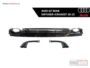 Glavna slika -  Audi Q7 zadnji difuzor sa auspuhom 20-22 - MojAuto