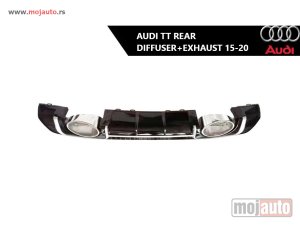 Glavna slika -  Audi TT zadnji difuzor sa auspuhom 15-20 - MojAuto