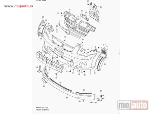 Glavna slika -  Suzuki Ignis Resetka Prednjeg Branika 00-08,NOVO - MojAuto