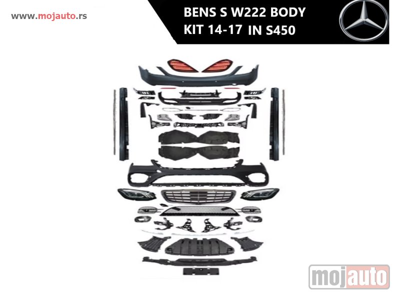 Glavna slika -  Mercedes S W222 body kit u novi S450 14-17 - MojAuto