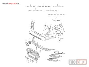 Glavna slika -  Audi A3 Resetka Prednjeg Branika Otvor Maglenka Levo 12-17,NOVO - MojAuto