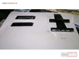 Glavna slika -  Mecedes AMG natpis za grill/4 modela. Samoplepljivi 3m lepak. - MojAuto