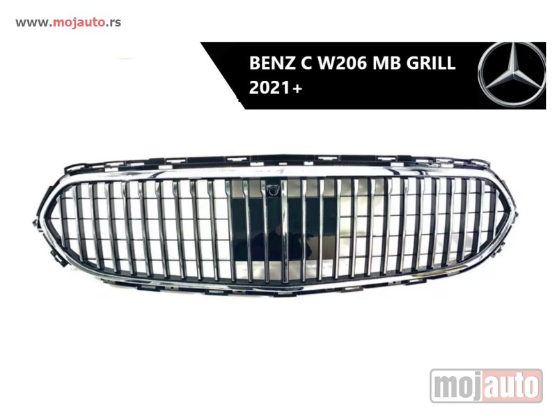 Glavna slika -  Mercedes C W206 MB prednji grill 2021+ - MojAuto
