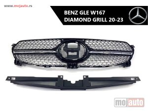 NOVI: delovi  Mercedes GLE W167 diamond prednji grill 20-23