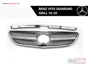 NOVI: delovi  Mercedes V vito diamond prednji grill 16-20