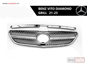 NOVI: delovi  Mercedes V vito diamond prednji grill 21-23