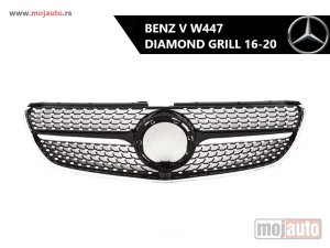 NOVI: delovi  Mercedes V W447 diamond prednji grill 16-20