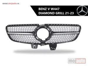 NOVI: delovi  Mercedes V W447 diamond prednji grill 21-23