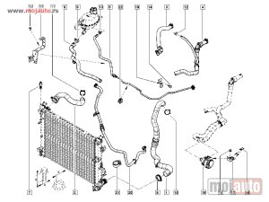NOVI: delovi  Dacia Logan TCe 90 Gornje Crevo Posude Vode 12- NOVO