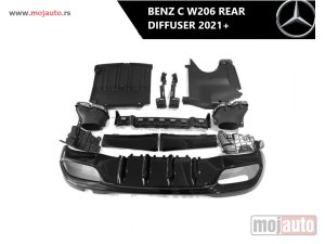 NOVI: delovi  Mercedes C W206 zadnji difuzor 2021+