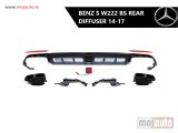 NOVI: delovi  Mercedes S W222 BS zadnji difuzor sa led stop svetlom 14-17