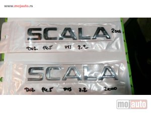 Glavna slika -  Škoda Scala zadnja oznaka/crna,hrom. Cena:2000 rsd/komad. - MojAuto