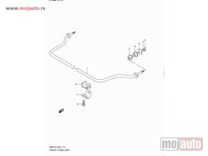 Glavna slika -  Suzuki Ignis Gumica Prednjeg Ramena 00-08, NOVO - MojAuto