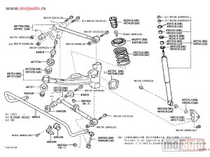 Glavna slika -  Toyota Rav 4 Silen Blok Zadnje Viljuske Levo SET 00-05, NOVO - MojAuto