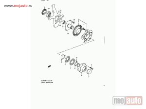 Glavna slika -  Suzuki Grand Vitara Iglicasti Lezaj Prednje Glavcine SET 98-05,NOVO - MojAuto