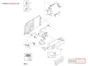 Glavna slika -  Opel Astra H 1.9 CDTI Crevo Vode Donje Desno 04-10,NOVO - MojAuto
