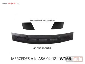 Glavna slika -  Resetka Haube Plastika Mercedes A klasa W169 2004-2012 - SET - MojAuto
