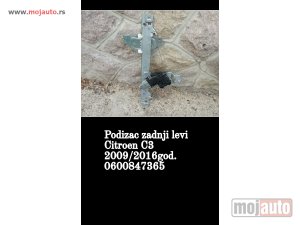Glavna slika -  Zadnji levi podizac za Citroen C3 - MojAuto