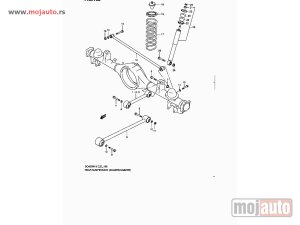 Glavna slika -  Suzuki Grand Vitara Silen Blok Zadnjeg Trapa Gornje Rame 98-05,NOVO&nbsp; &nbsp; - MojAuto