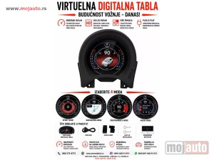 NOVI: delovi  Virtuelna digitalna tabla fiat 500 07-25