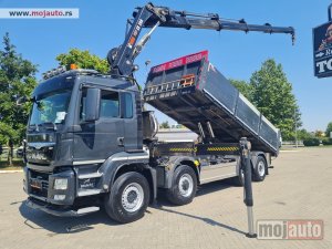 polovni kamioni MAN TGS 33.480 8X4 HIAB 288 EP-5 HIPRO