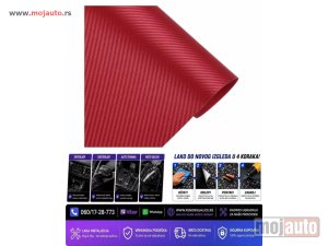 NOVI: delovi  Folija karbon carbon 3d bordo 152cm x 1m