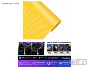 Glavna slika -  Folija karbon carbon 3d zuta 152cm x 1m - MojAuto