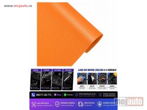 NOVI: delovi  Folija karbon carbon 3d naradzasta 152cm x 1m