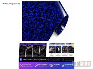 Glavna slika -  Folija karbon carbon mansory plava 152cm x 1m - MojAuto