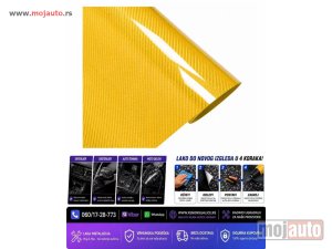 Glavna slika -  Folija karbon carbon 5d zuta 152cm x 1m - MojAuto