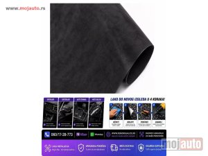 NOVI: delovi  Folija alkantara crna 152cm x 1m