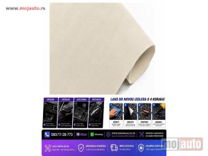 NOVI: delovi  Folija alkantara braon 152cm x 1m