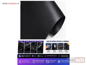 Glavna slika -  Folija bruseni aluminium crna 152cm x 1m - MojAuto
